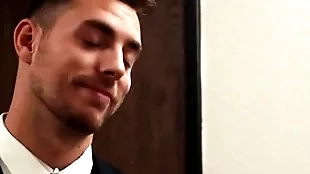 Office accountant has hardly ever choice but there suck boss' step-son cock
