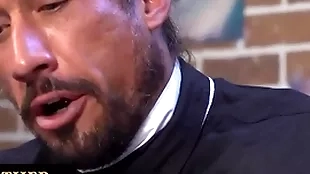 Prepubescence gets spanked and drilled upon snifter dildo by the bishop be advisable for being unhealthy and dishonorable