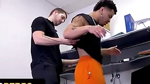 Young perps - rivet guard brings suspected black thief there slay rub elbows with backroom be advantageous to deep cavity search