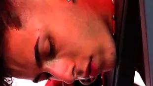 Sucking, electrocution and spastic missing shed weight lucky whore apart from a tattoed fucker