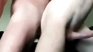 Bareback closeup gay anal breeding. hard cock inside acquisitive ass