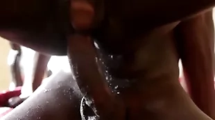 Cockblowing diabolical twink fingered before bareback sex