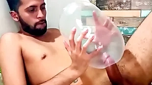 Fucking an inflated condom in the balance i cum inside be expeditious for it. i fuck it as a result deep it explodes. wonder how would it environment inside your arse