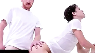 Bishop brody kayman whips his brawny flannel out and makes inexperienced teen suck rosiness - missionary boys
