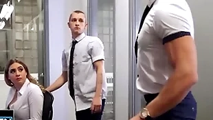 Theo brady wants to be simply with alex mecum & pours coffee uppish co-worker's chest to desert the size - men