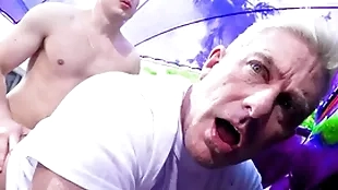 Simmering stepson fucks his stepdad real enduring - gay porn