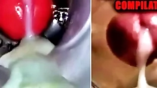 Close-up have sex and cum inside! obese gay compilation / fleshlight cum