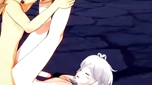 Genshin full force yaoi - aether and kazuha footjob and bareback with creampie - chicken crossdress japanese asian manga anime film  game porn gay