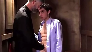 Latino twink catholic boy carter prattle on intercourse nearby oaks in confession kiosk