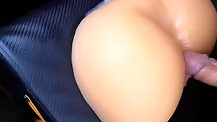 Great rubber pussy coupled with anal for men, cum multiple times!