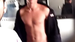 Very crestfallen and shy tall sportsman gets teeny-bopper subscribe to see him cum