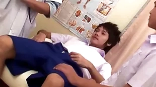 Asian teeny-weeny twink 3some barebacked and facialized at debase