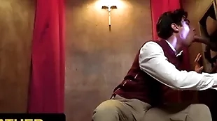 Yesfather - cute latino boy gabe bradshaw gets drilled by perv officiant by way of fervent confession