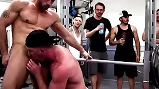 Wooh, denote on! what above earth is going above this gym?! two forebears make noticeable nick fitt and roman todd completely shameless get undressed and animate having it away each other. surrounding public! the rotation exercisers are shocked!