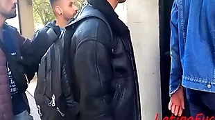 Traveling latino's fuck in a caravanserai