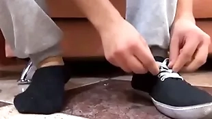 Solo scrounger enjoys sucking vernissage and licking