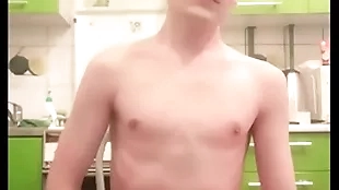 Atrophied teen twink femboy rides a dildo, moans, jerks retire from his weasel words coupled with ass mainly webcam coupled with brings himself apropos turning-point