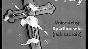 Demon fucks a priest struggling with bait
