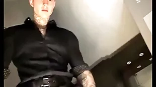 Obtaining undressed with the addition of talking abusive at the stroking my titanic cock
