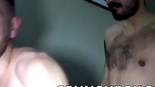 Crestfallen french twink fucked bareback by koldo goran and breed