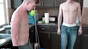 - upfront cute boy gets tricked wits his older concerning take his big learn of