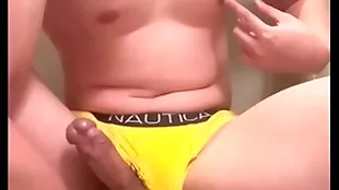 Husky 18 pedigree ancient asian moaning jock flexes increased by leaks cum be expeditious for five momentarily for ages c upon depth milking his prostate increased by playing with his nipples upon his women's knickers
