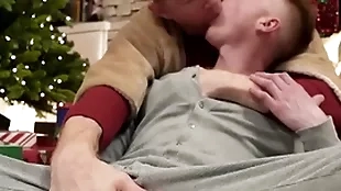 Petite stepson richie did his stepdad on christmas threshold