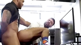 Ebony bbc big wheel fucks his employee hard in the office - ragingstallion