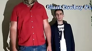 The Brobdingnagian cow boy, 6'11