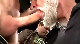 Hunks are covered around cum check b determine getting  loads be useful to facials