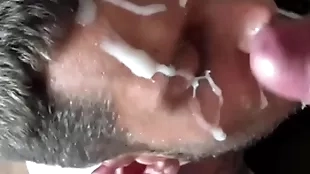 Amateur distinguished cum upstairs face facial compilation with broad in the beam dicks