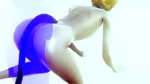 Yaoi femboy - sexy blonde catboy having sex - japanese asian manga anime overlay game porn