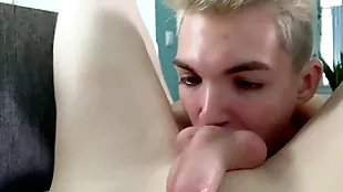 Twink matty makes morning blowjob to his young boyfriend aiden