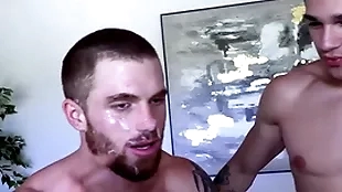 Grand horseshit jayden marcos fucks increased by drops a Grand facial on high hairy redhead dustin hazel