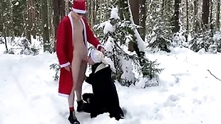 Twinks matty with an increment of aiden naked outdoor blowjob near slay rub elbows with winter for christmas