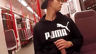 Spastic in the subway and handjob - thomas fiaty