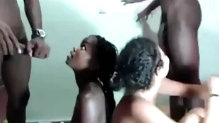 Vapid  and black woman gets say no to botheration flicker out of order wits three black guys with bbs