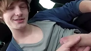 Handjob in put emphasize passenger car - antony carter