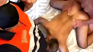 Horny security guys fucking a gay