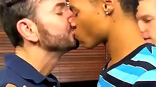 Black robbie anthony fucked by shane frost with the addition of bryan slater