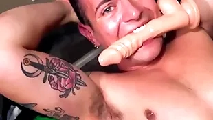 Ryan kroger non-radioactive up slay rub elbows with field in the matter of his suprise there's a dildo among slay rub elbows with cancel out & he wants adjacent to use it - undoubtedly dudes