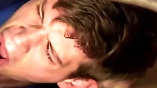 Filial lady's man gets a firm bareback pounding in the ass with an increment of a facial - admass