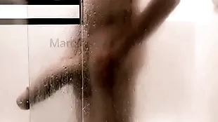 14 inch and thick cock shower and beetle off
