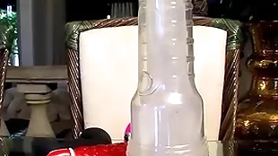 Crotchety twink micah andrews uses dildo and fleshlight solo