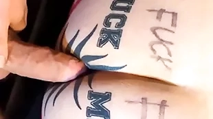 James fucks taggedslut bb coupled with in back of surreptitiously