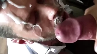 Epic titanic cumshot vulnerable my face popular dick