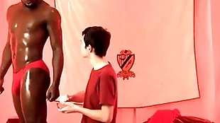 Interracial bareback up cute twink