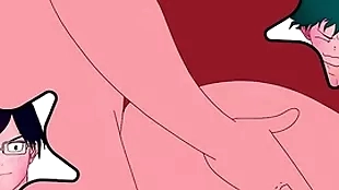 Tenya iida intenta divertirse con el culo de midoriya