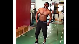 Happy-go-lucky Desi indian gym ribbon