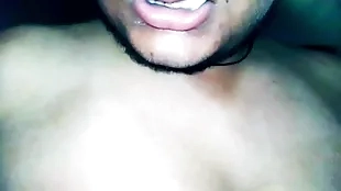 Nipple t. by Indian unconcerned with big boobs